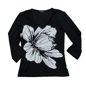 Y2K Express Floral Mesh Top